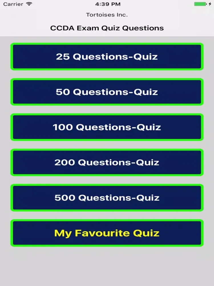 CCDA Exam Quiz iPad 应用截图