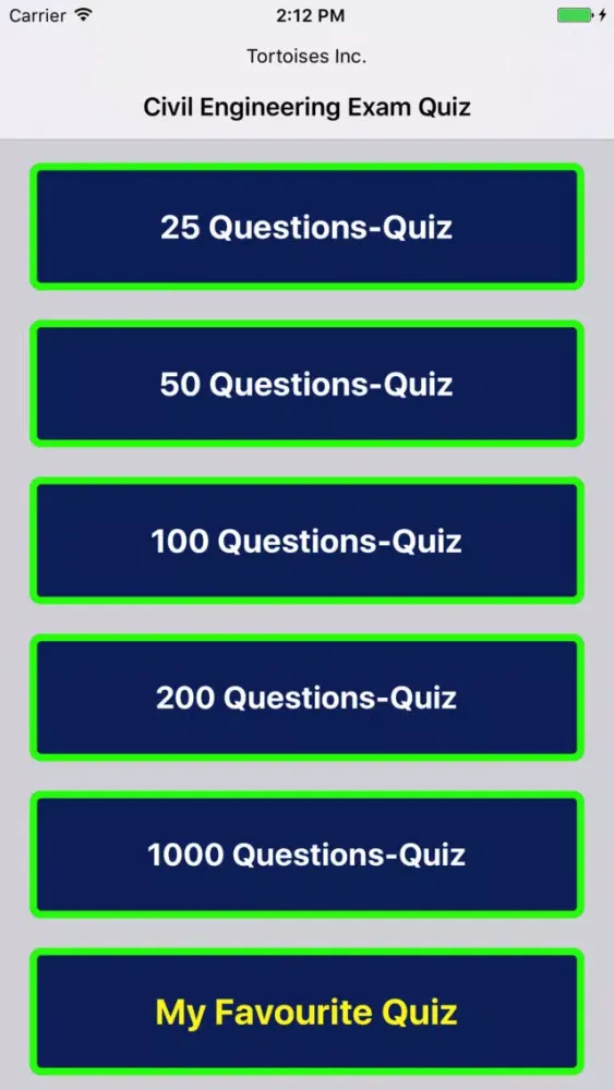 Tangkapan skrin Civil Engineering Exam Prep