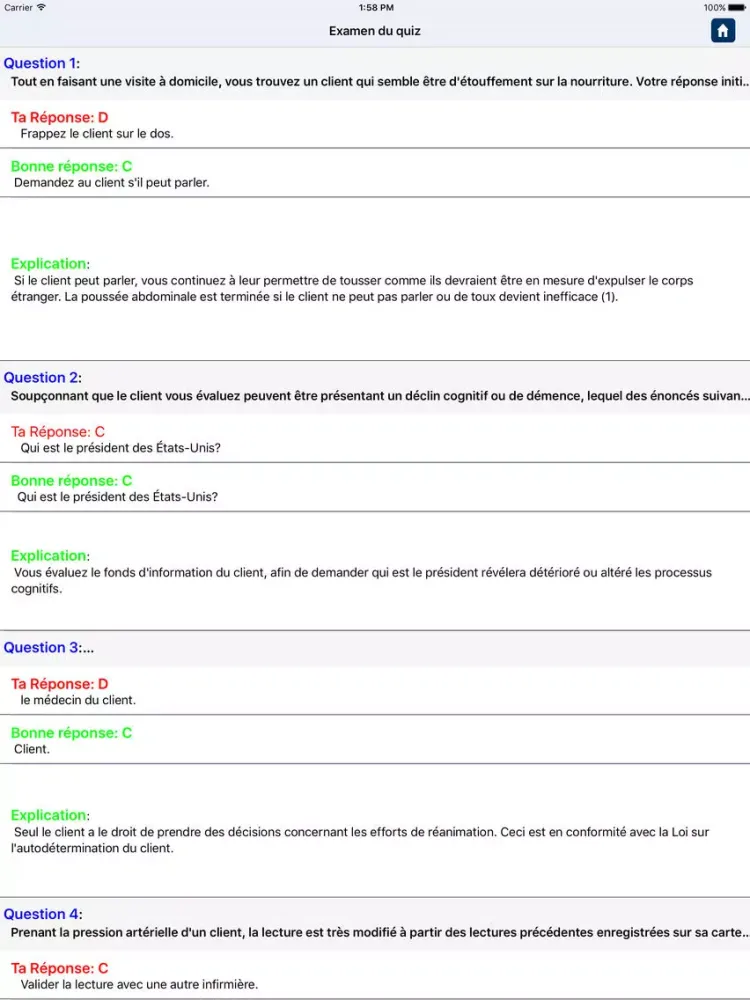 Clinical Nursing Skills in French iPad  Screenshots