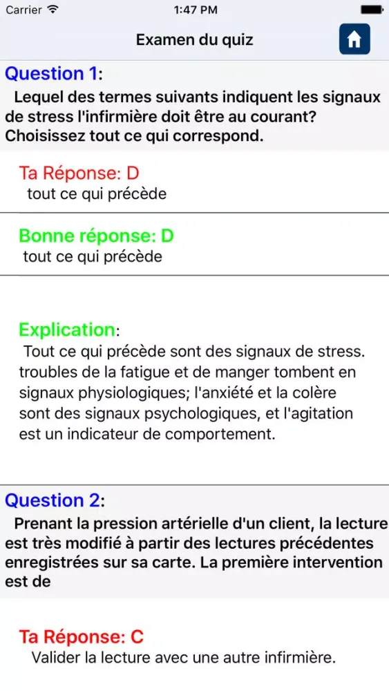 Clinical Nursing Skills in French Screenshots