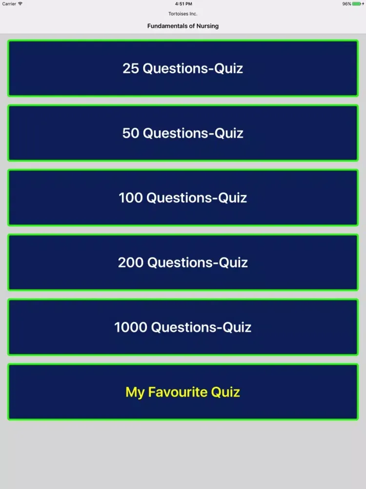 Fundamentals of Nursing iPad  Screenshots