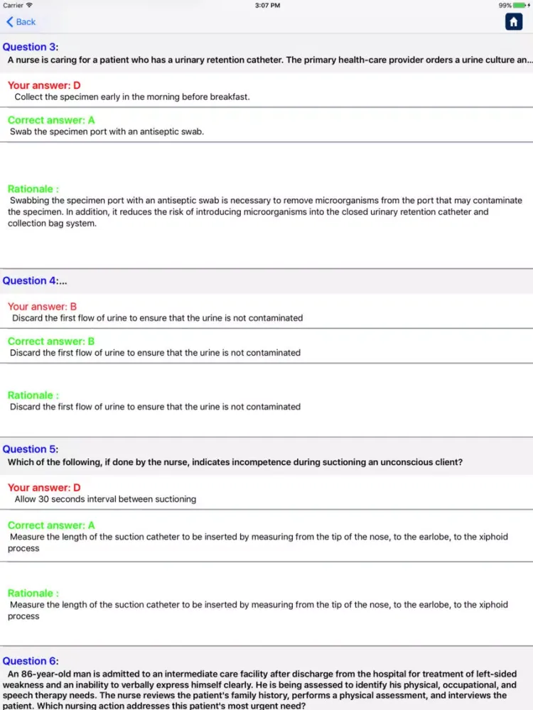 Fundamentals of Nursing iPad  Screenshots
