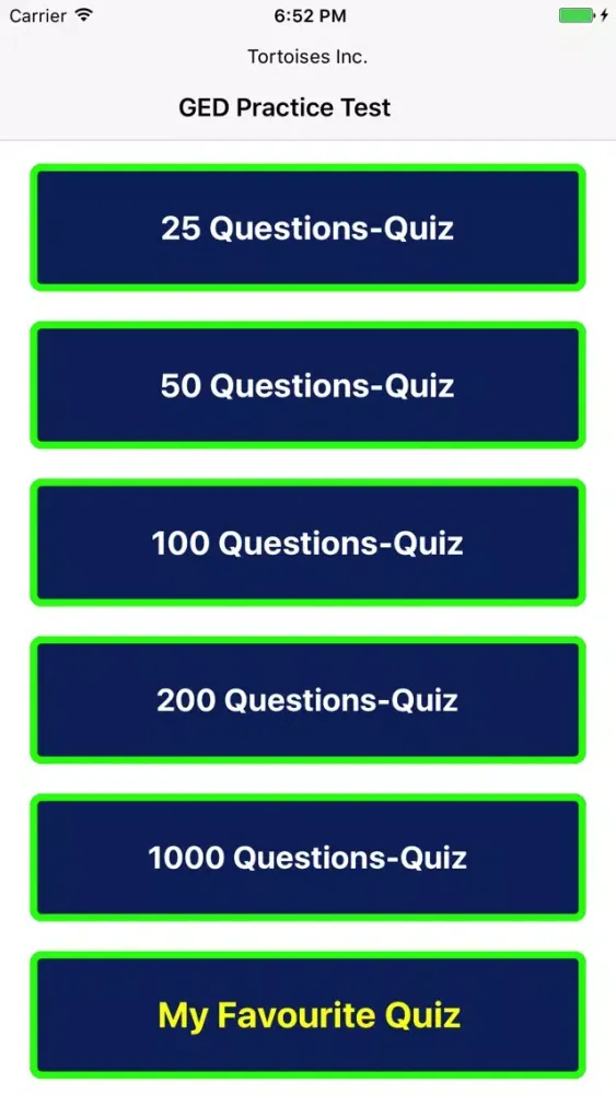 Captures d'écran de GED Practice Test Free