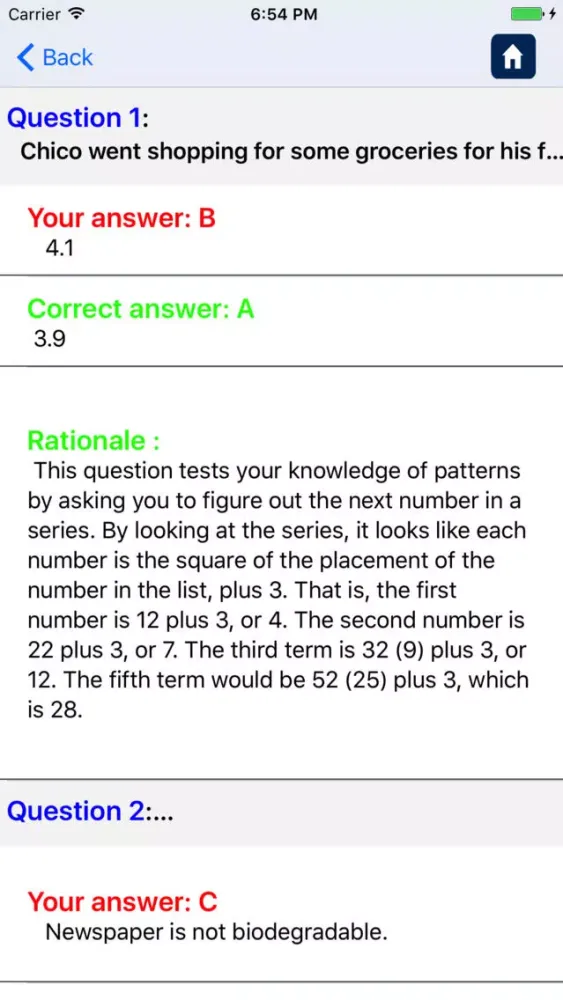 Captures d'écran de GED Practice Test Free