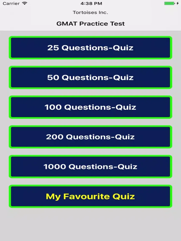 GMAT Practice Test iPad 應用截圖