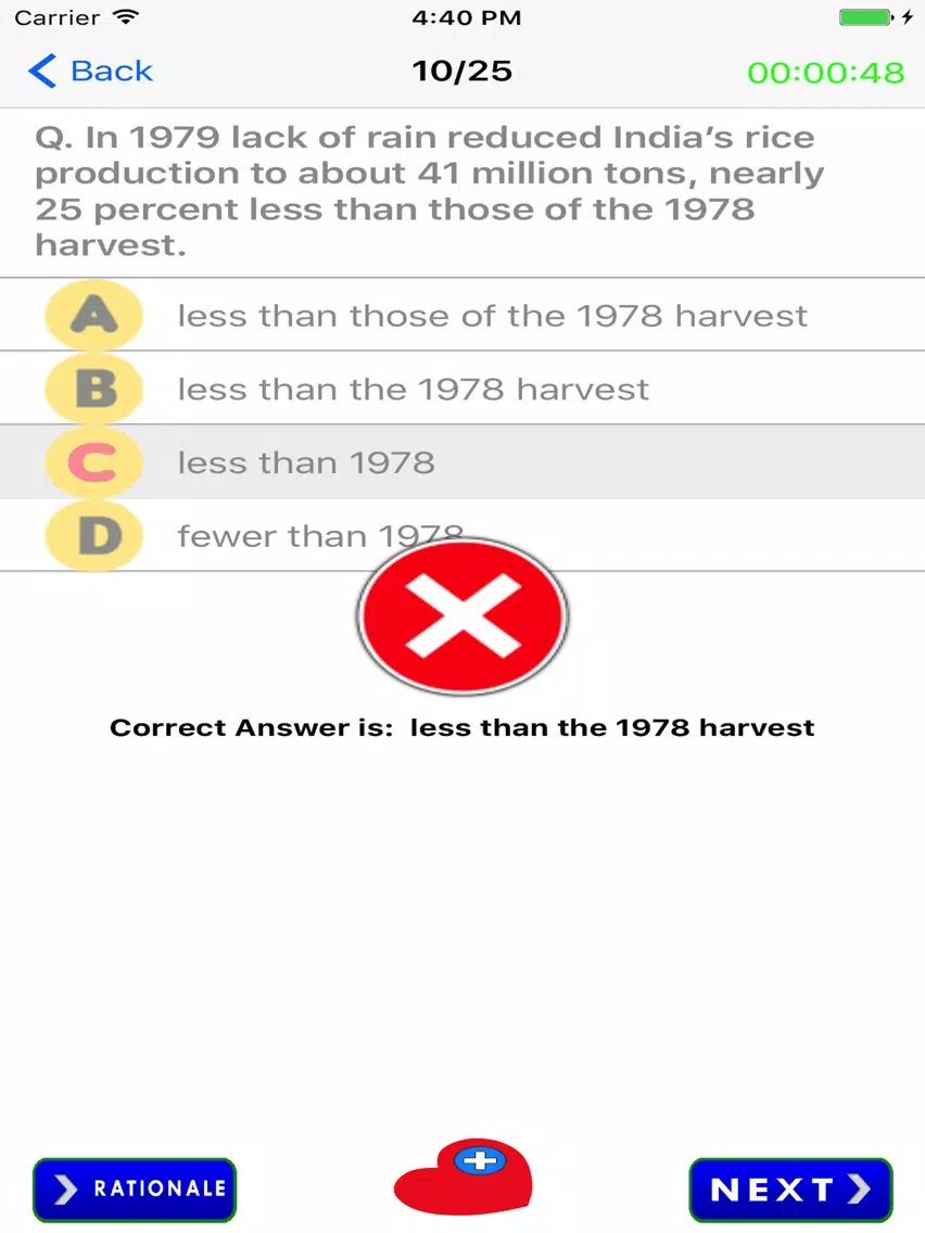GMAT Practice Test iPad  سکرین شاٹس