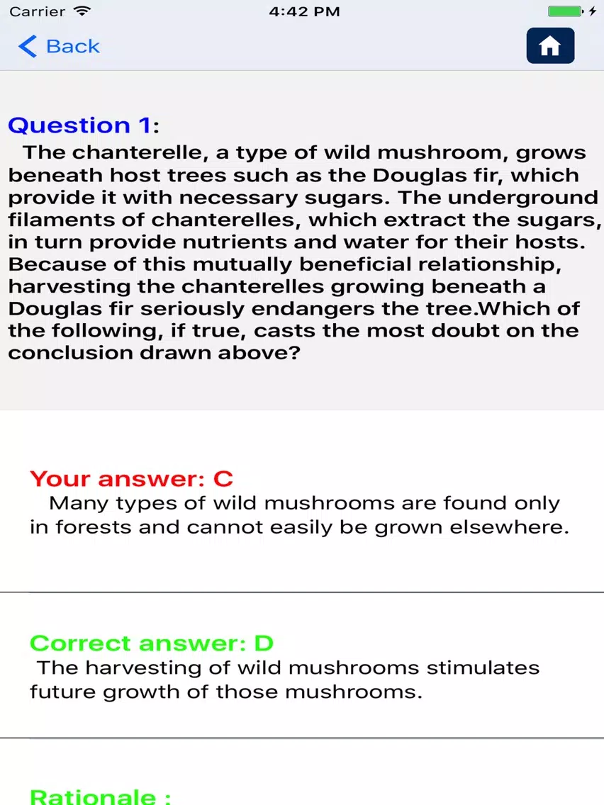 GMAT Practice Test iPad  سکرین شاٹس