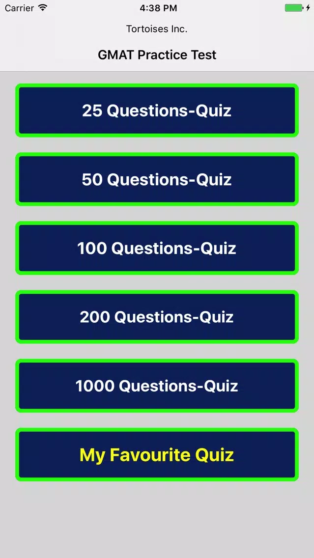 GMAT Practice Test سکرین شاٹس