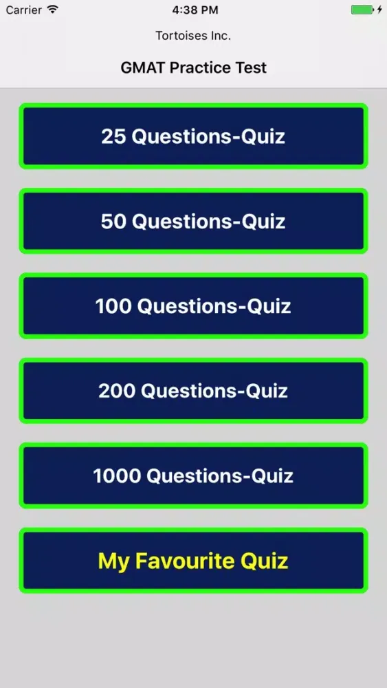 GMAT Practice Test應用截圖