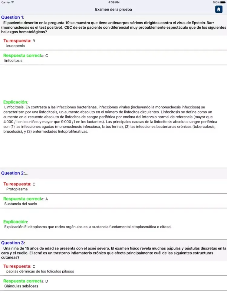 تصاویر Preguntas sobre Histología iPad 