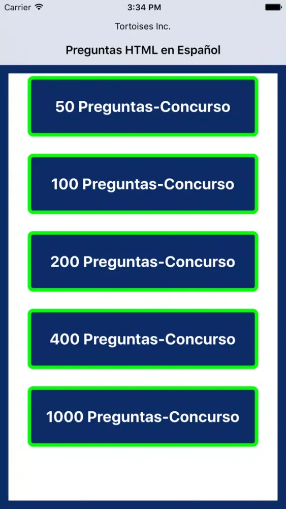 Capturas de tela do Preguntas HTML en Español