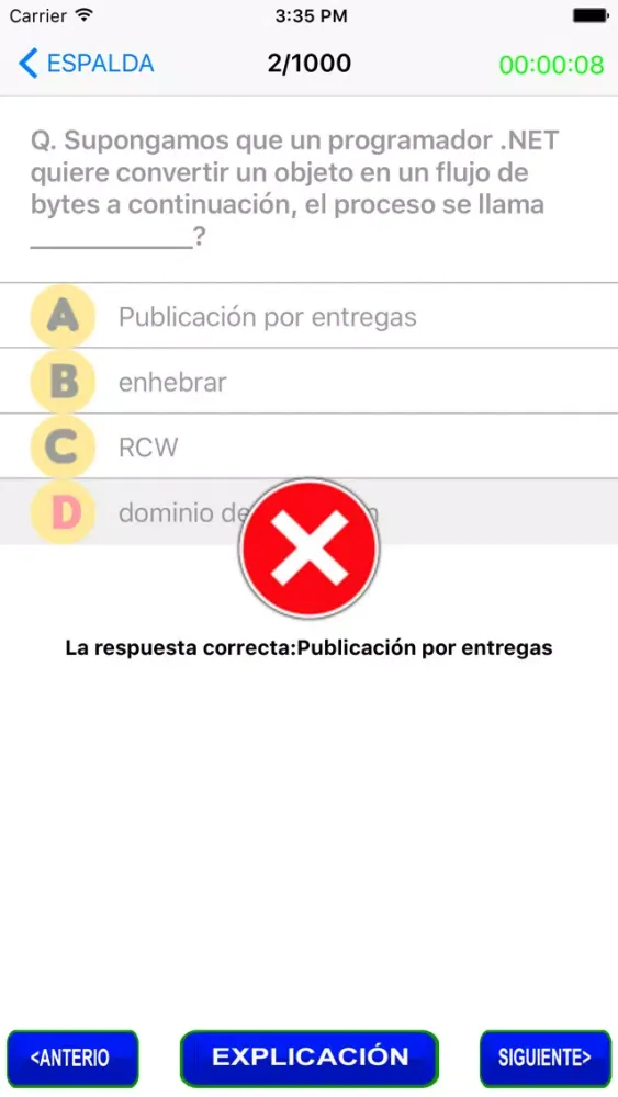 Capturas de tela do Preguntas HTML en Español