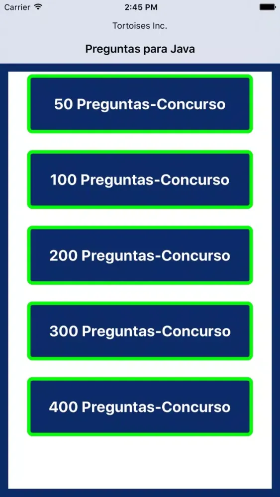 Preguntas para Java Screenshots