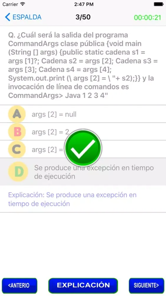 Preguntas para Java Screenshots