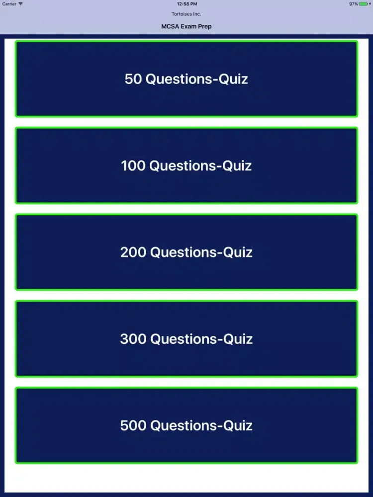 Screenshot di MCSA Exam Prep iPad 