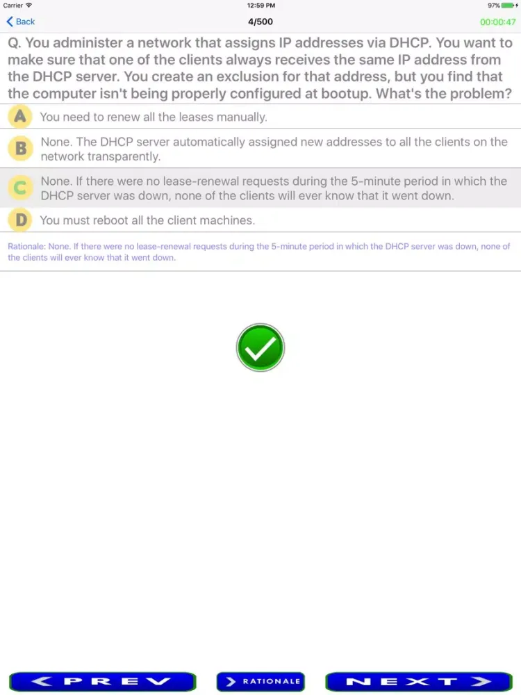 Screenshot di MCSA Exam Prep iPad 
