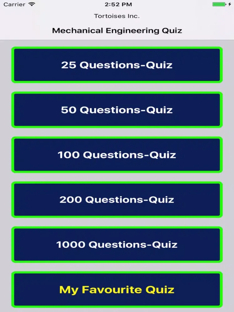 Mechanical Engineering Exam Prep iPad  Screenshots