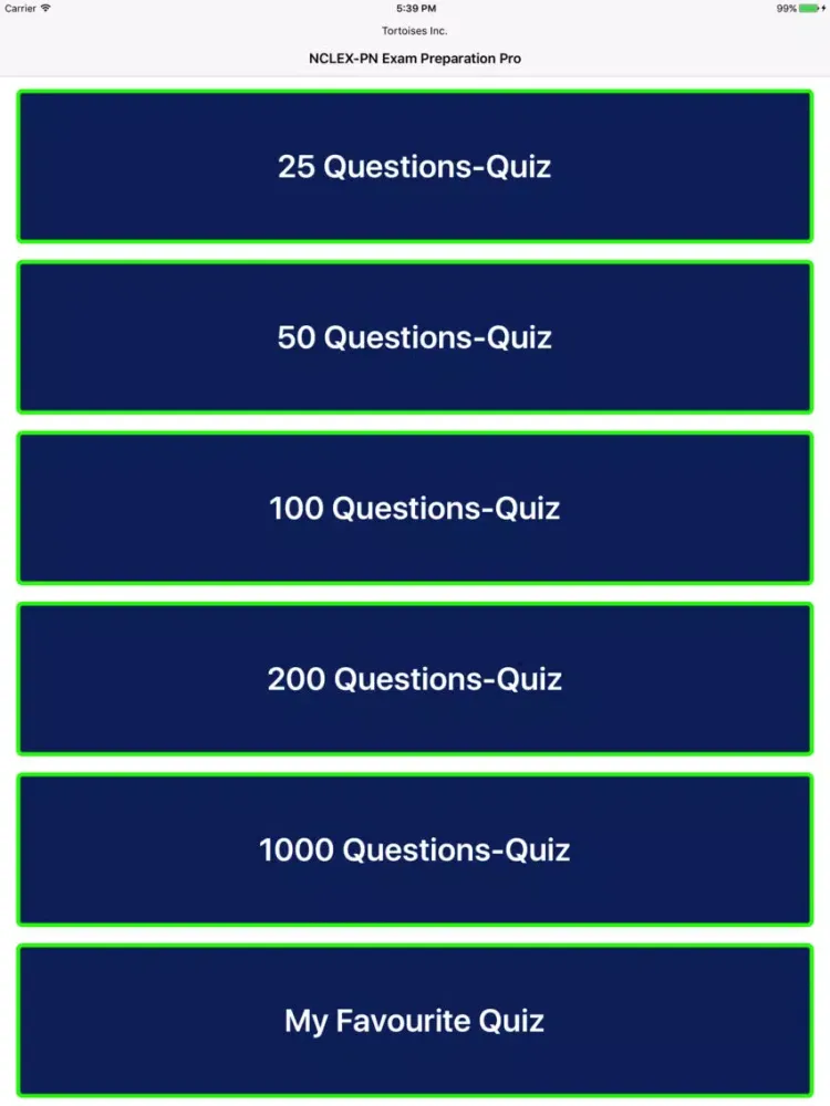 NCLEX-PN Exam Preparation Pro iPad  Screenshots