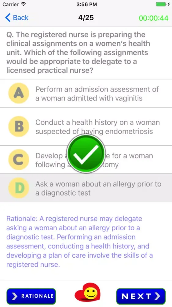 Captures d'écran de NCLEX-RN Quiz 5000 Questions