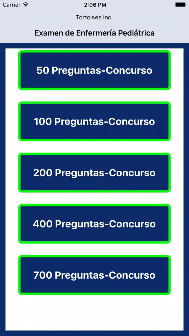 Capturas de pantalla de Examen de Enfermería Pediátrica