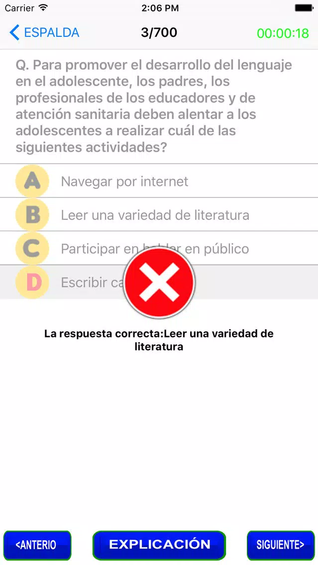 Capturas de pantalla de Examen de Enfermería Pediátrica