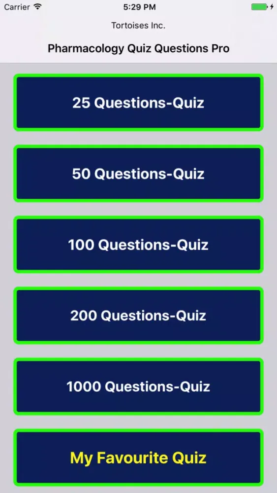 Captures d'écran de Pharmacology Quiz Questions Pro