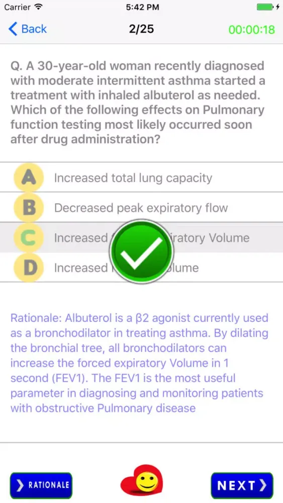 Captures d'écran de Pharmacology Quiz Questions Pro
