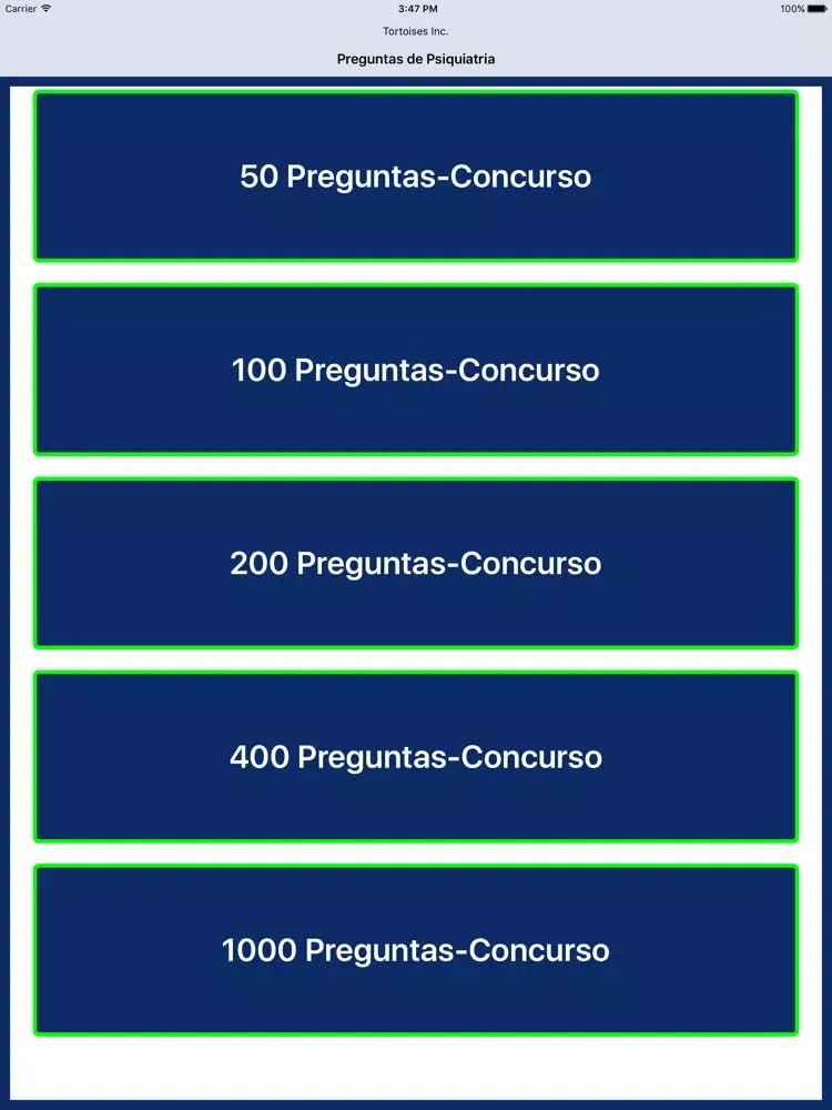 تصاویر Preguntas de Psiquiatria iPad 
