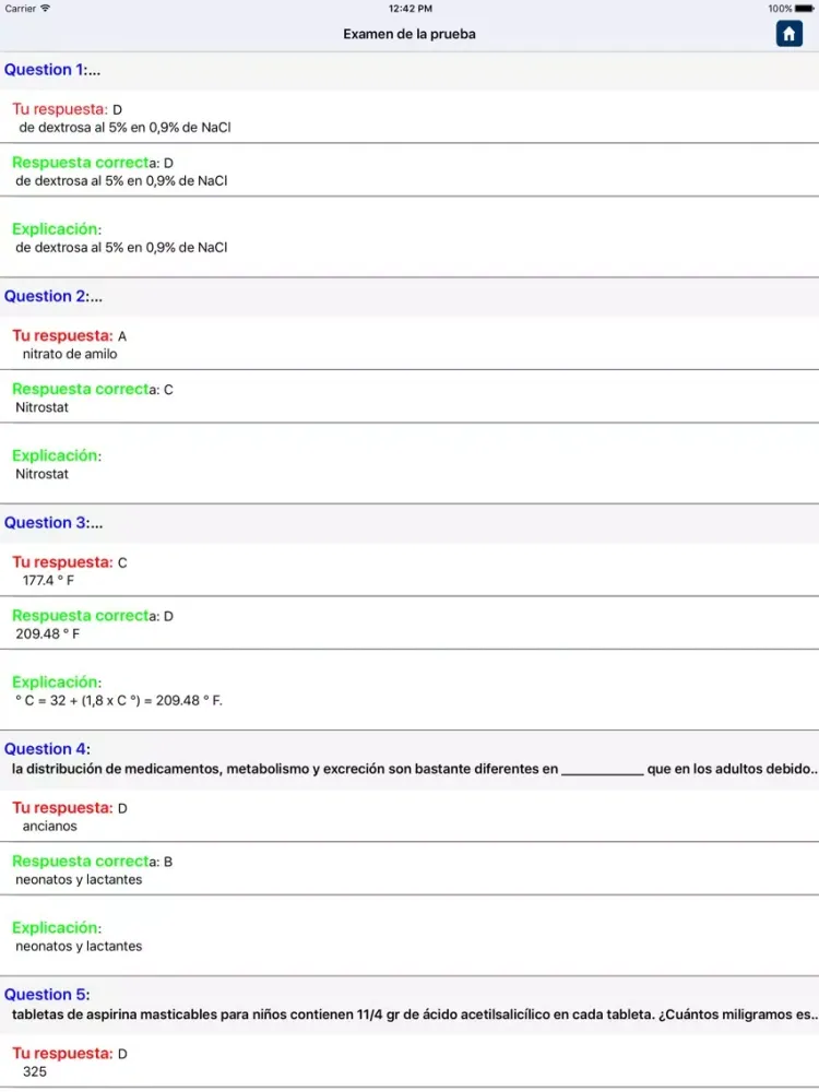 Ảnh chụp màn hình của PTCB Certificación de Técnico de Farmacia iPad 