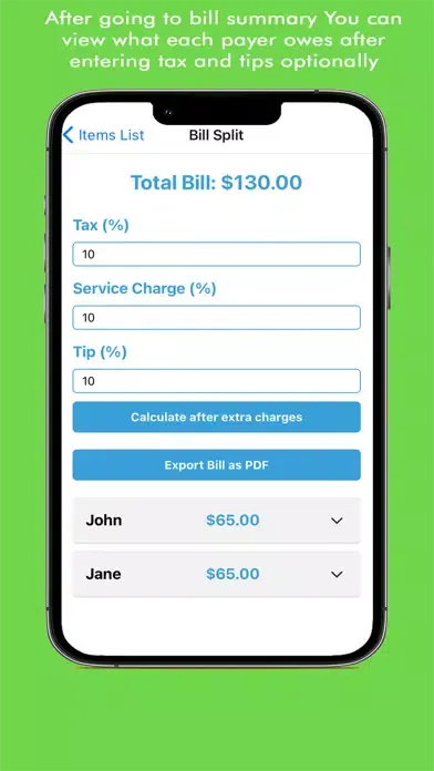Split Your Bills Screenshots