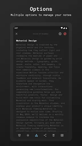Captures d'écran de Scrittor -  A simple note app 