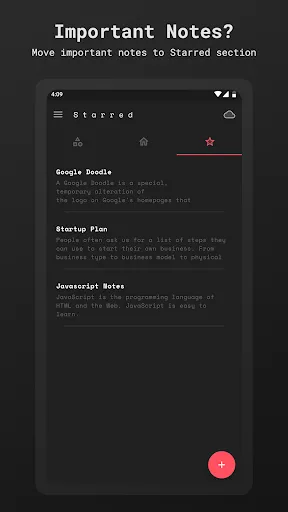 Captures d'écran de Scrittor -  A simple note app 