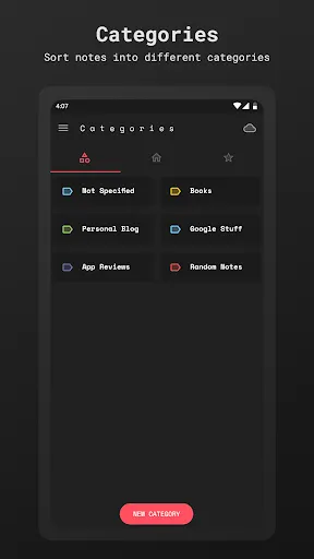 Captures d'écran de Scrittor -  A simple note app 
