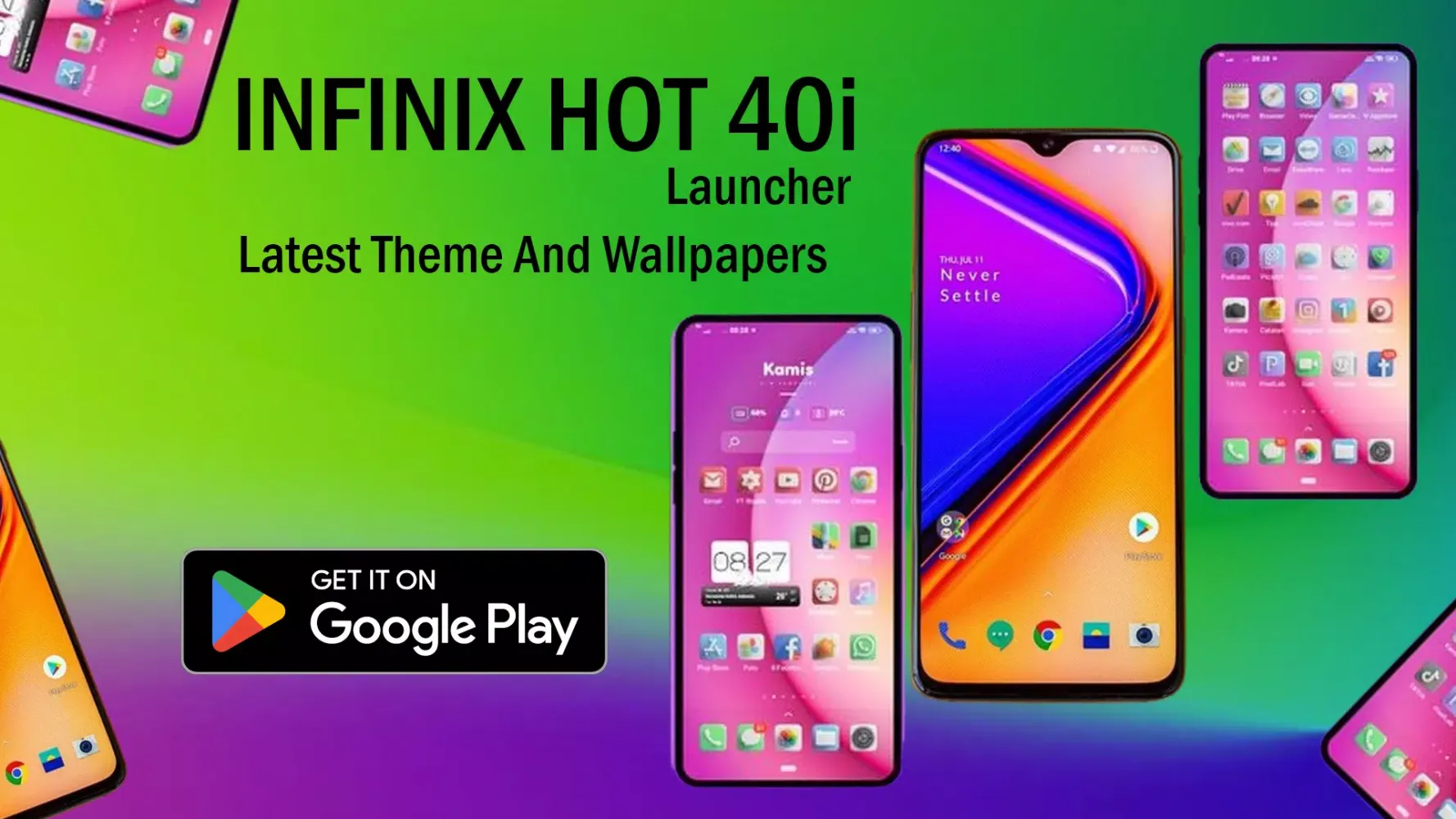 Скриншоты Launcher INFINIX HOT 40i Theme