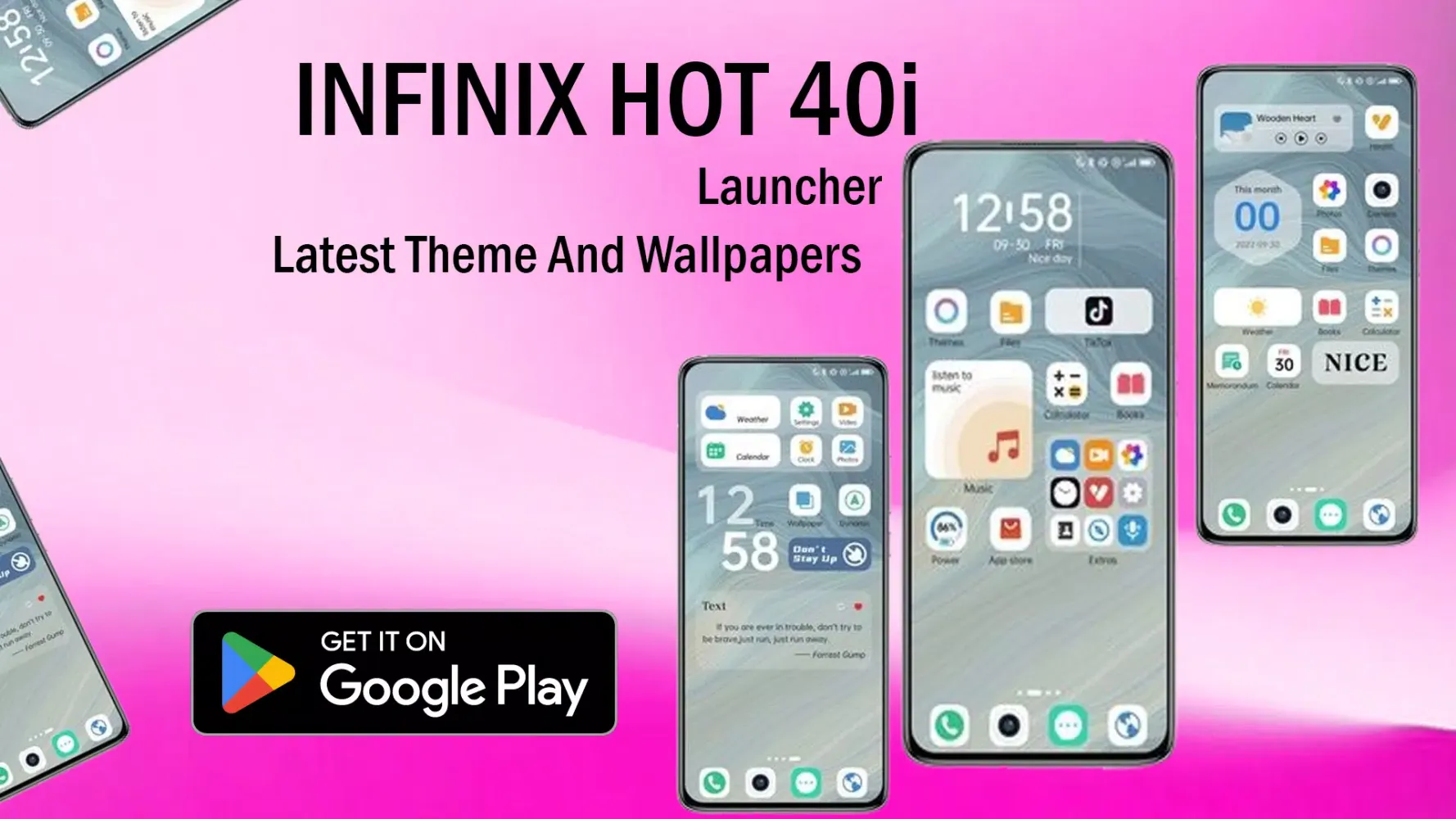Скриншоты Launcher INFINIX HOT 40i Theme