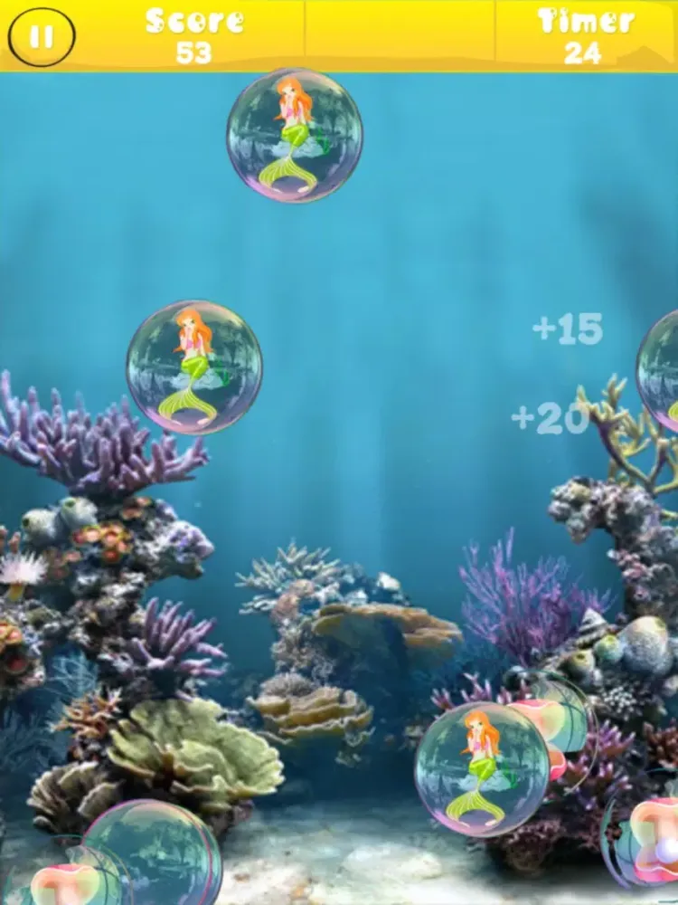 Sea Ocean Mermaid: Blow Up Jellyfish and Sea Urchin iPad  Screenshots