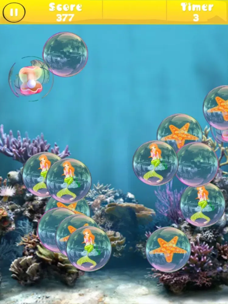 Sea Ocean Mermaid: Blow Up Jellyfish and Sea Urchin iPad  Screenshots