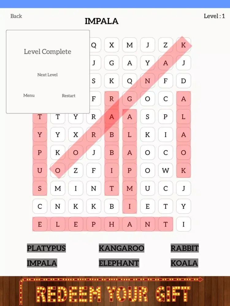 تصاویر Word Search Puzzle Crack: Brain Storm Word Games With Friend iPad 