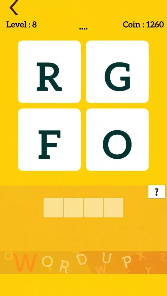 Four 4 Letters Word Brain: A Words Search Game With Friends স্ক্রিনশট