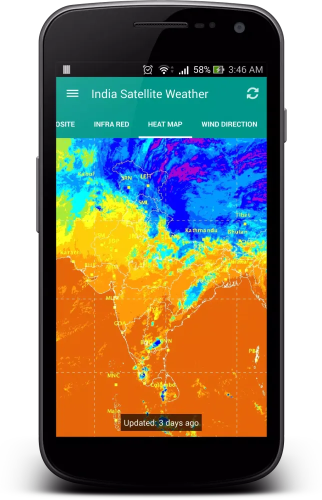 Capturas de pantalla de India Satellite Weather
