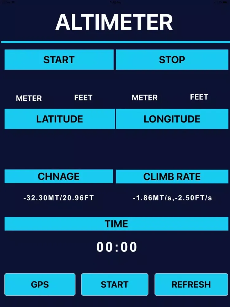 Tangkapan skrin Find Altitude Now iPad 