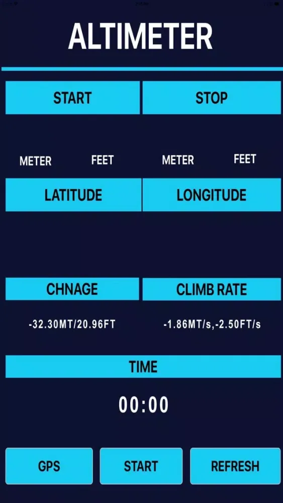 Tangkapan skrin Find Altitude Now