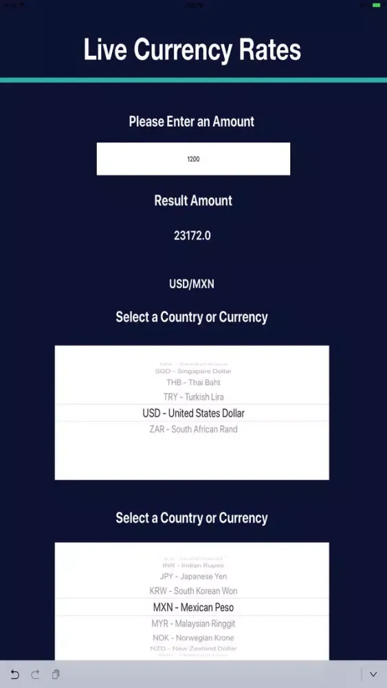 Live Exchange Rate Calculator Ekran Görüntüleri