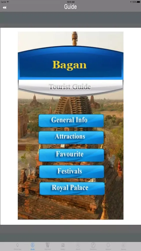 Zrzuty ekranu Bagan Temples and Pagodas Tourist Guide