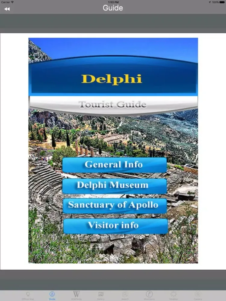 Delphi Archaeological Site Tourist Travel Guide iPad  Ekran Görüntüleri