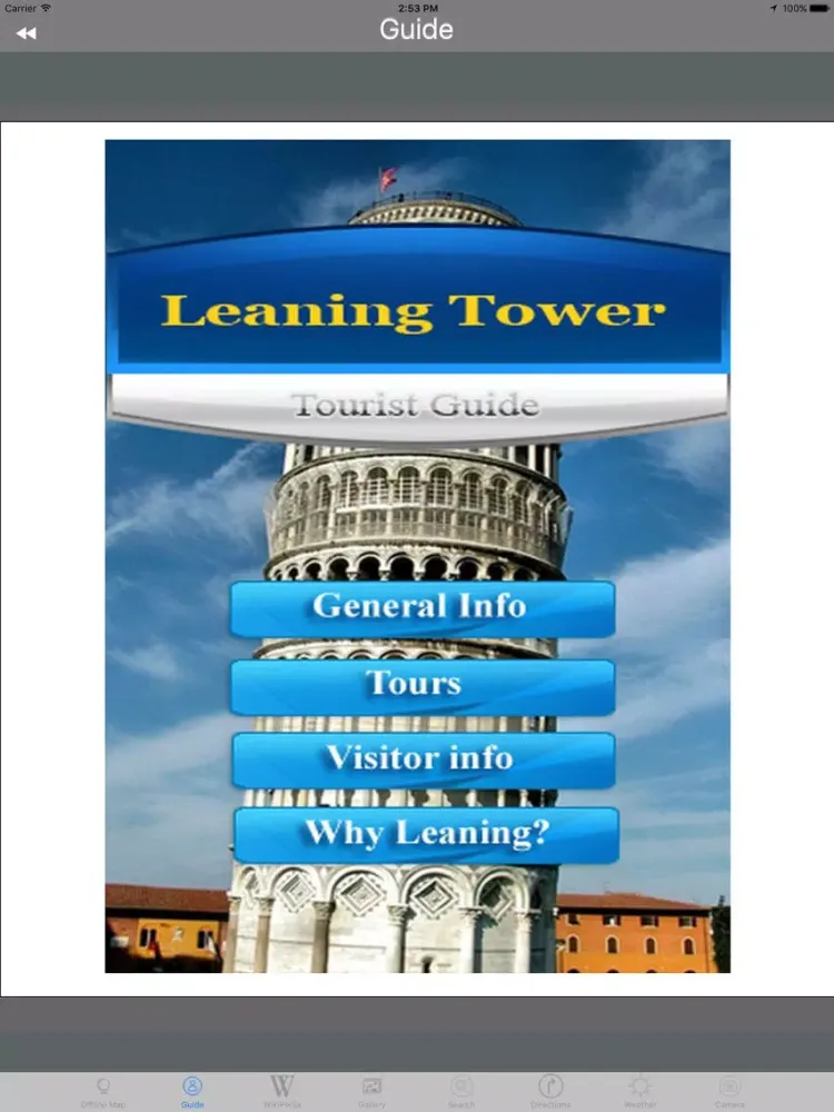 Leaning Tower of Pisa, Italy Tourist Guide iPad  Screenshots