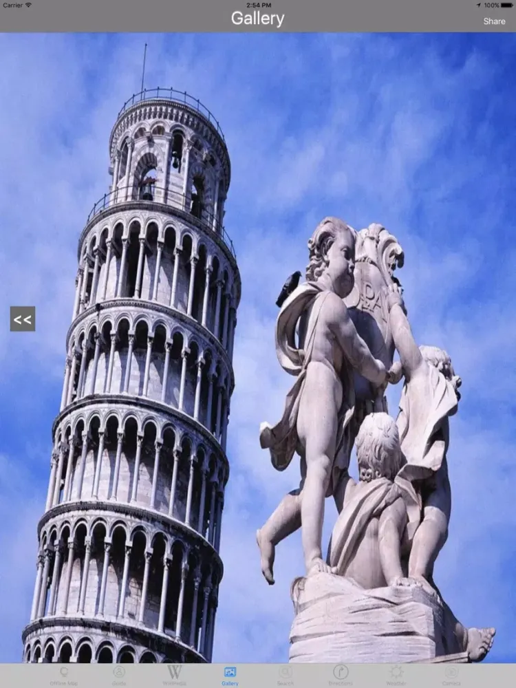 Leaning Tower of Pisa, Italy Tourist Guide iPad  Screenshots