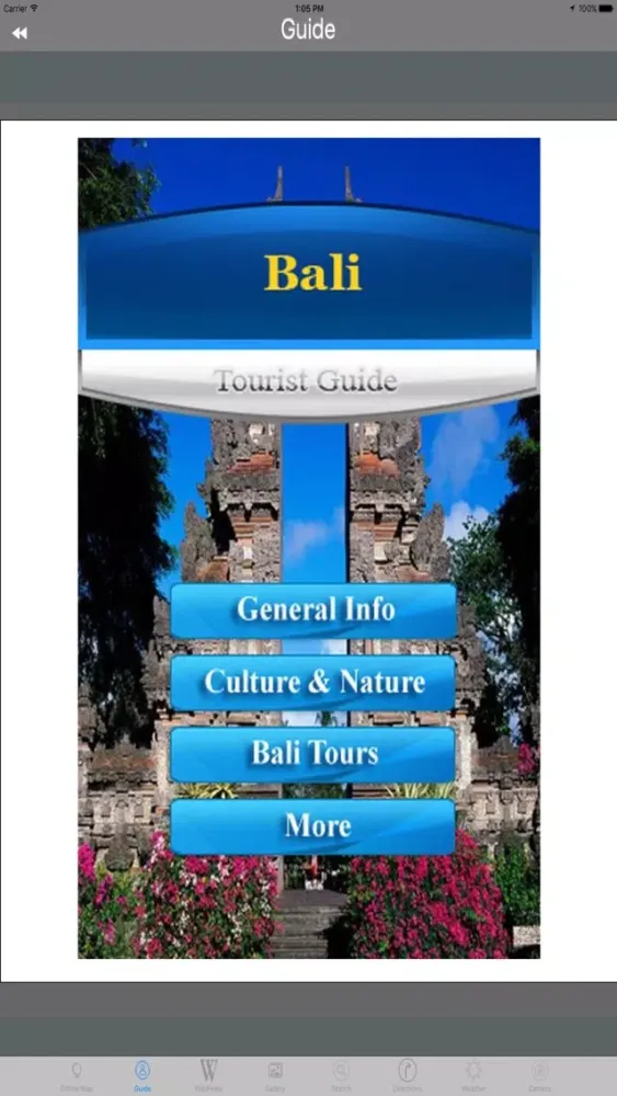 Capturas de pantalla de Bali Indonesia Tourist Travel Guide