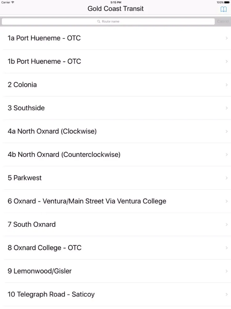 Gold Coast Transit - California iPad  스크린샷