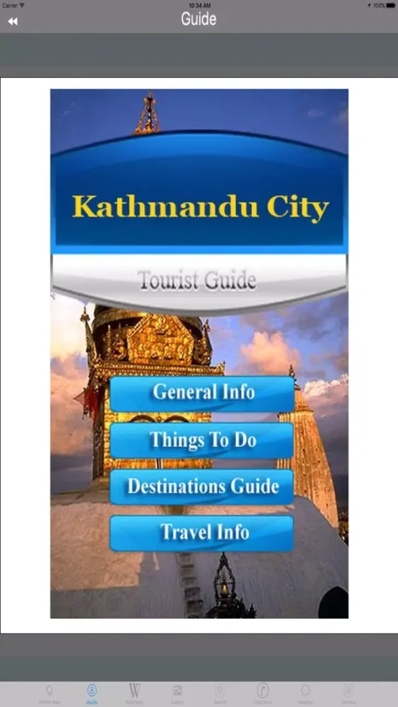 Capturas de tela do Kathmandu City - Nepal Tourist Travel Guide